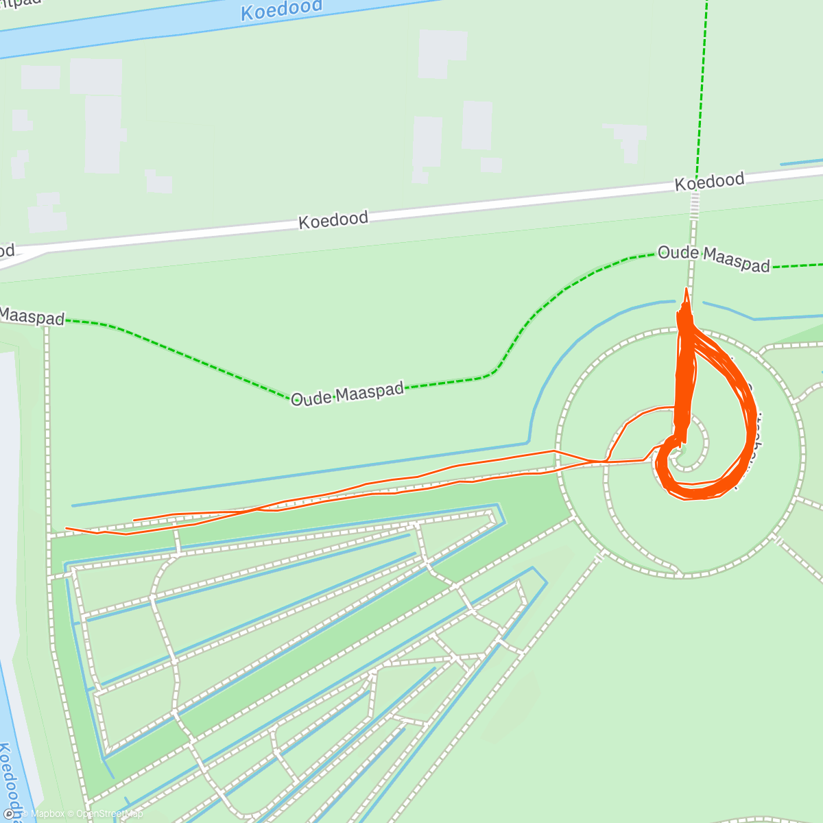 Map of the activity, Ochtendsessie trailrunning