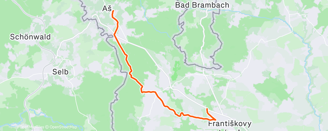 Карта физической активности (Frantovky-Aš)