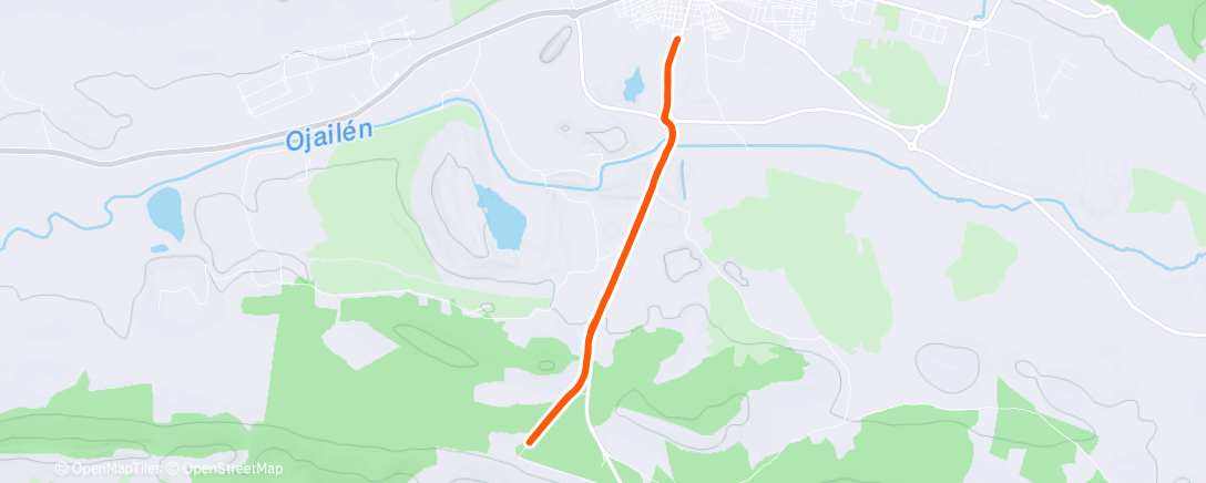 Map of the activity, Morning Run