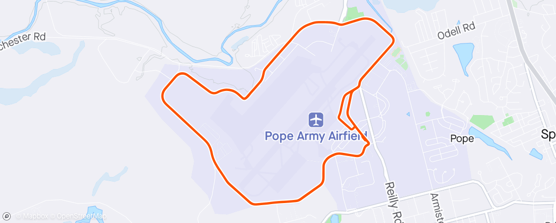 Mapa de la actividad (Pope laps after bugging out early 😎)