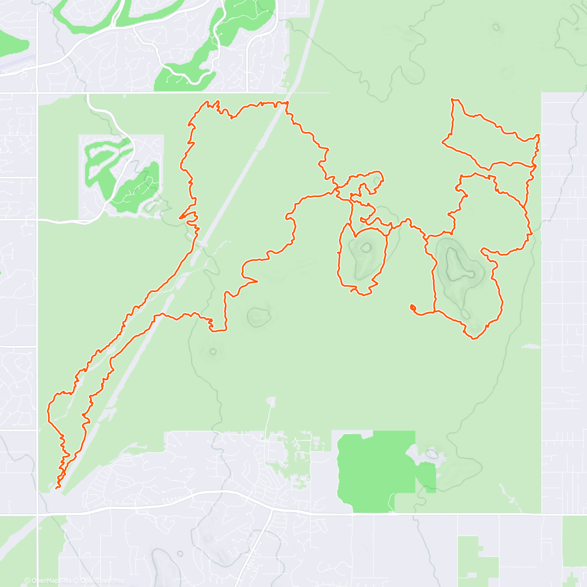 Карта физической активности (Brown's Ranch: Ringing Out 2025 with a 2000 mile year on the SS.)