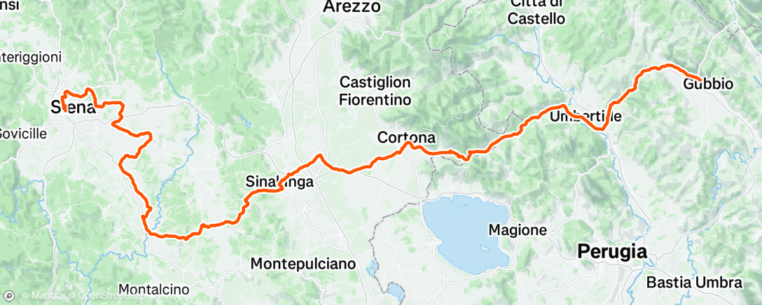 Map of the activity, Giro d’Italia - Stage 9