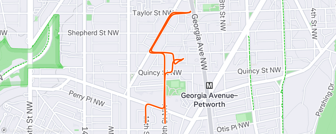 Map of the activity, Afternoon Ride