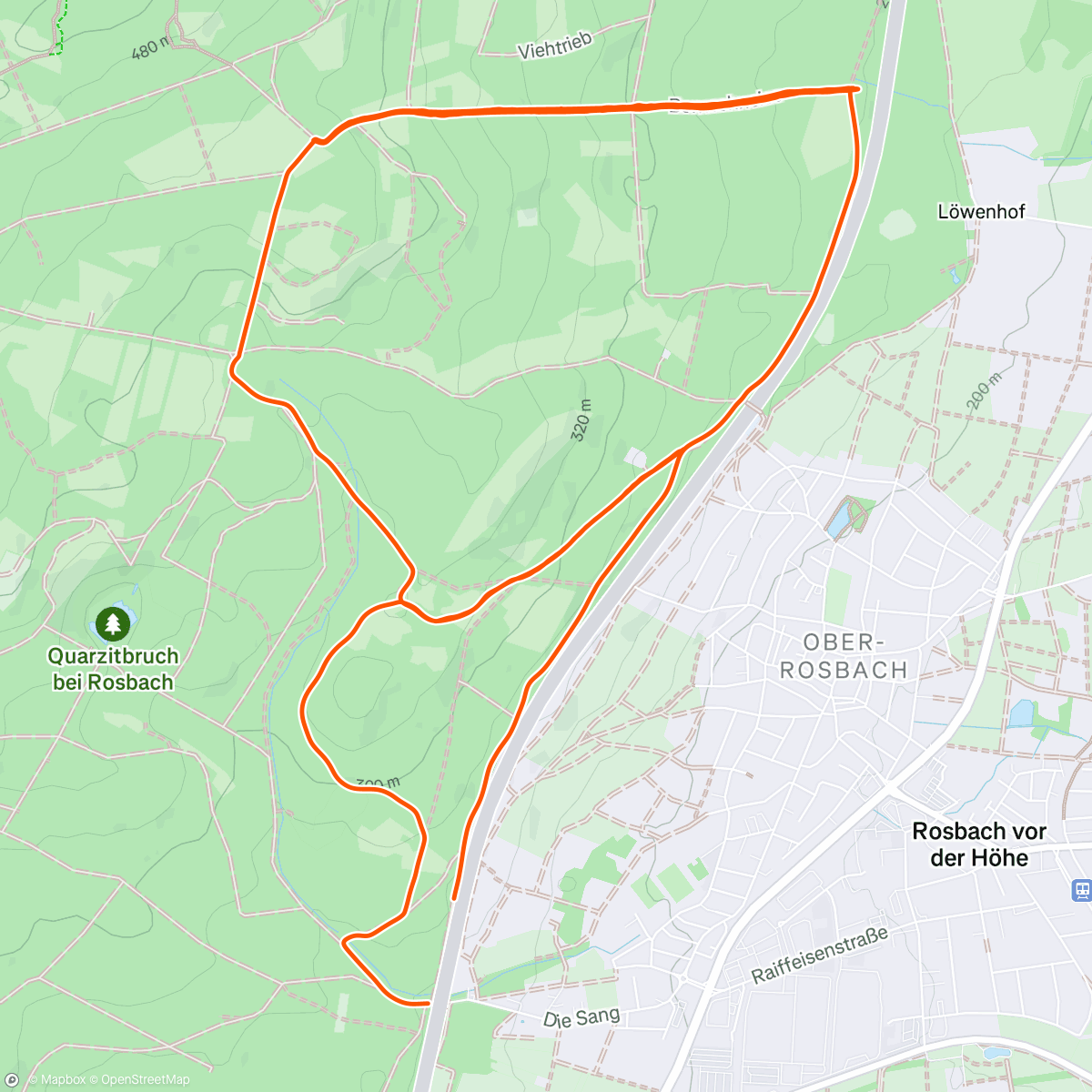 Map of the activity, Taunustaler Xmas Höhenmeter Battle