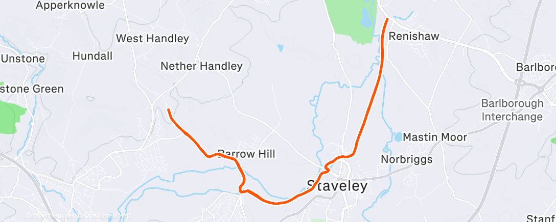 Map of the activity, Morning Run