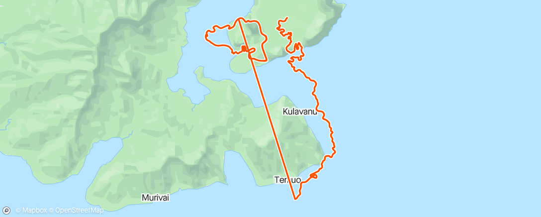 Mapa de la actividad, Zwift - Jurassic Coast in Watopia