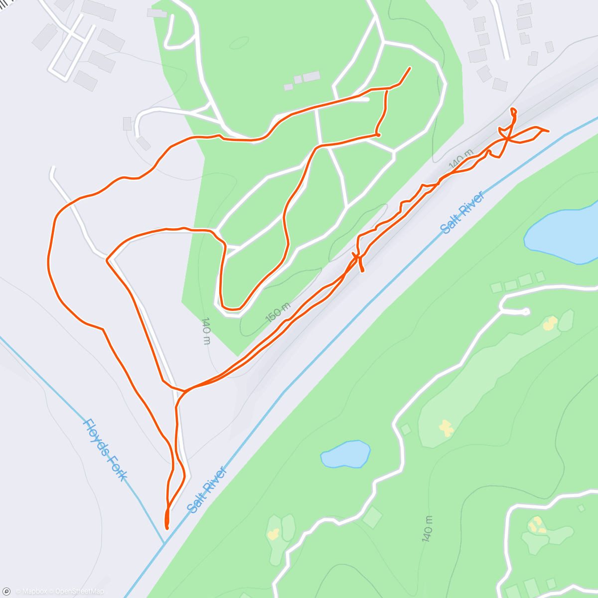 Mapa da atividade, KOA Hike