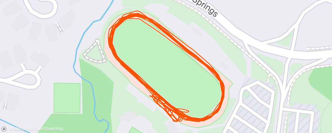 Map of the activity, Afternoon Run