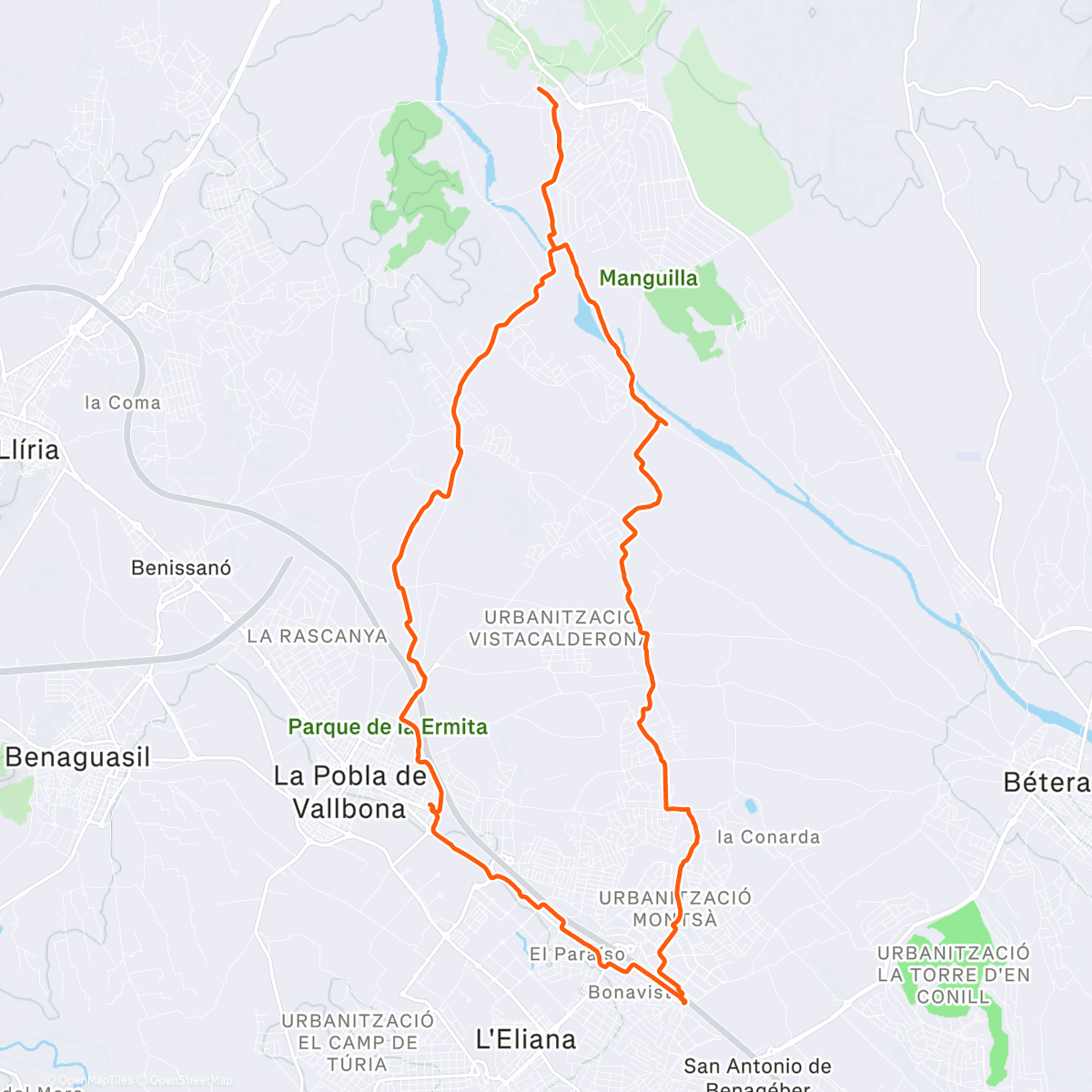 Карта физической активности (Ruteta curta pel fang 🚴🏻💩)