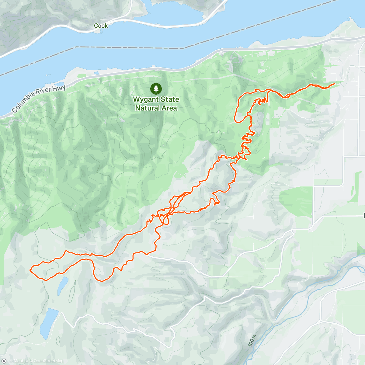 Map of the activity, Post Canyon