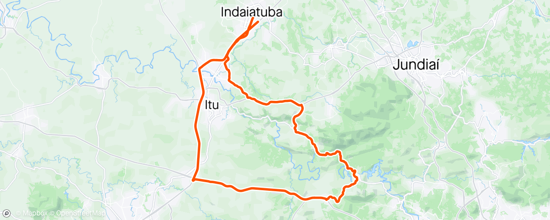 Map of the activity, Araçariguama