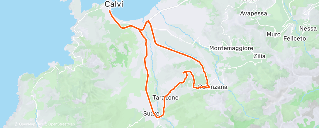 Peta aktivitas, Afternoon Ride