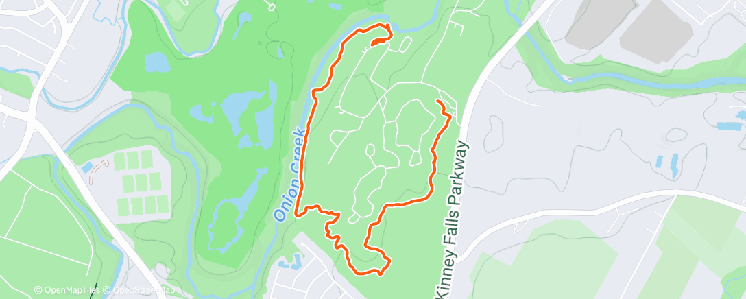 Map of the activity, Afternoon Hike