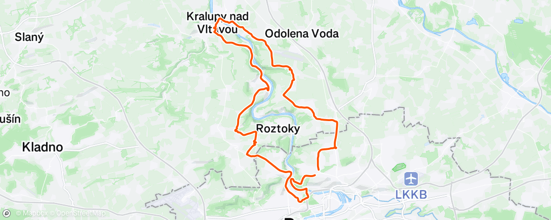 Map of the activity, Afternoon Ride