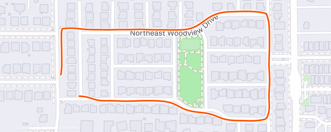 Map of the activity, Afternoon Walk