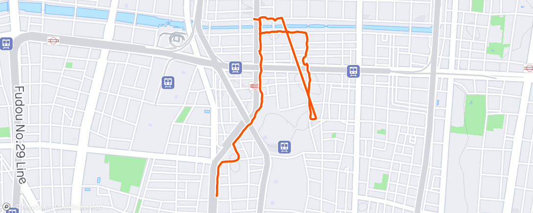 Map of the activity, ☁️ Evening Walk 🌙