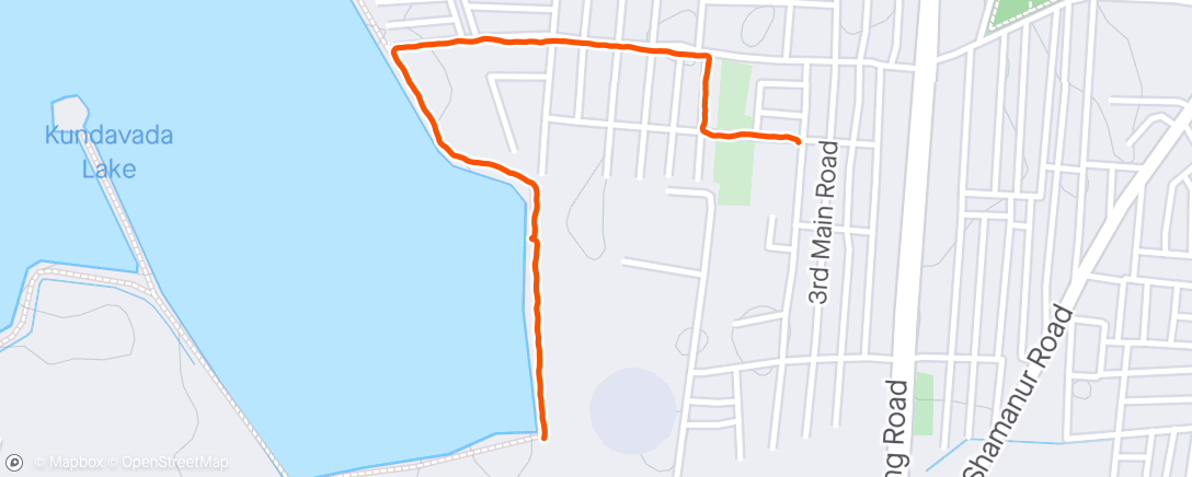アクティビティ「Evening Walk」の地図