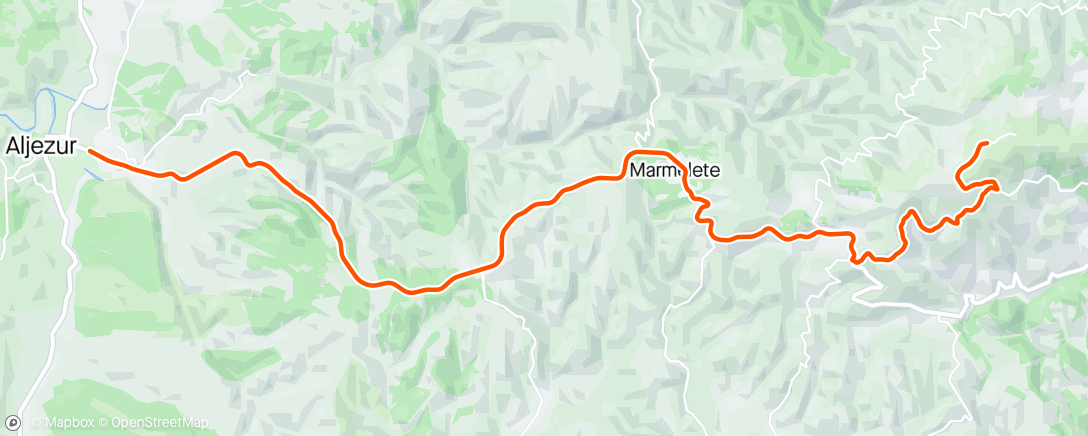 Mapa da atividade, ROUVY - Riding in Portugal-Foia Climb