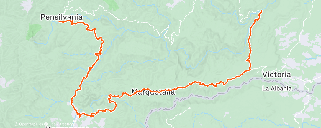Map of the activity, Morning Ride