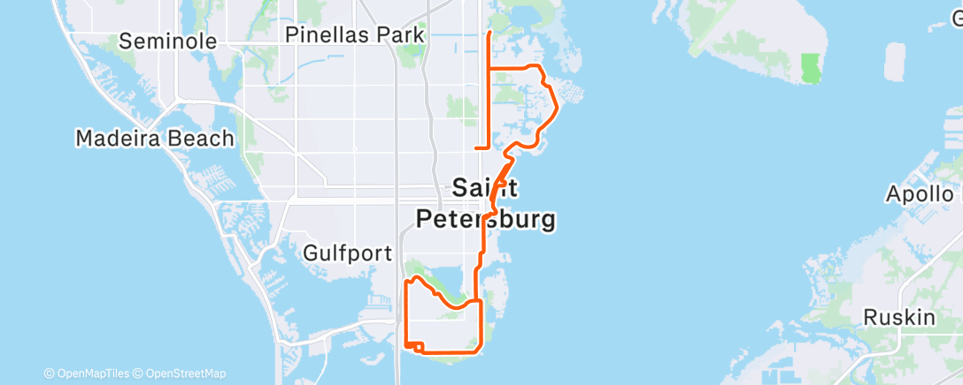 Map of the activity, Morning Ride