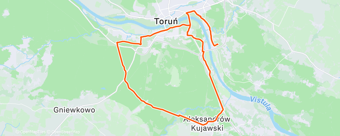 Map of the activity, Morning Ride