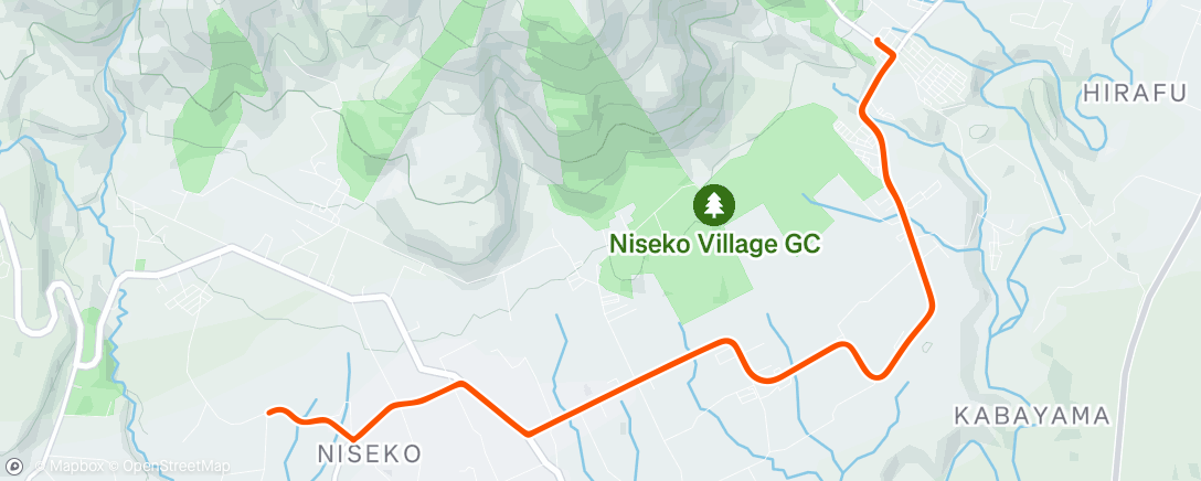 Map of the activity, 午後のライド