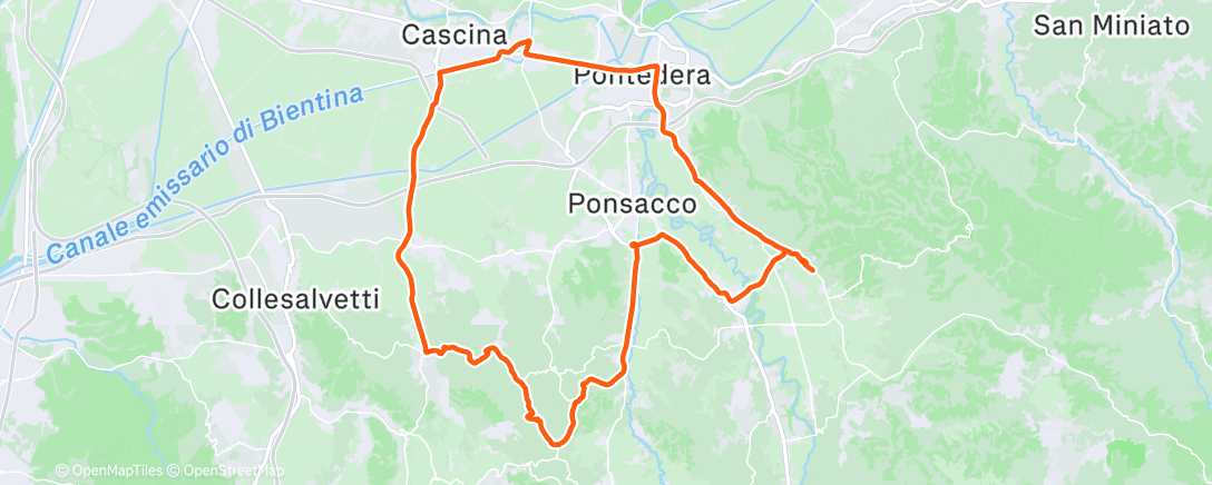 Карта физической активности (Pedalata mattutina)