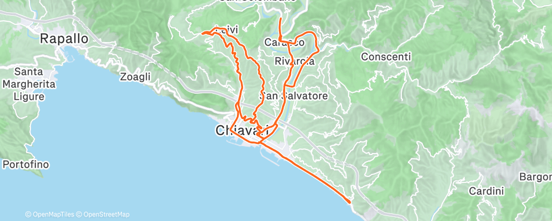 Map of the activity, 30/01/2026 Carasco, Liguria, Italy