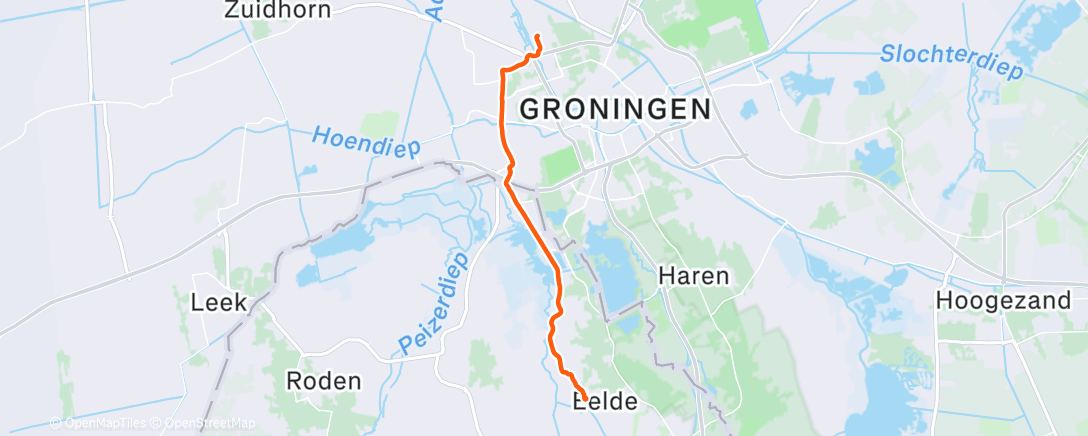 Map of the activity, Naar huis 🌞