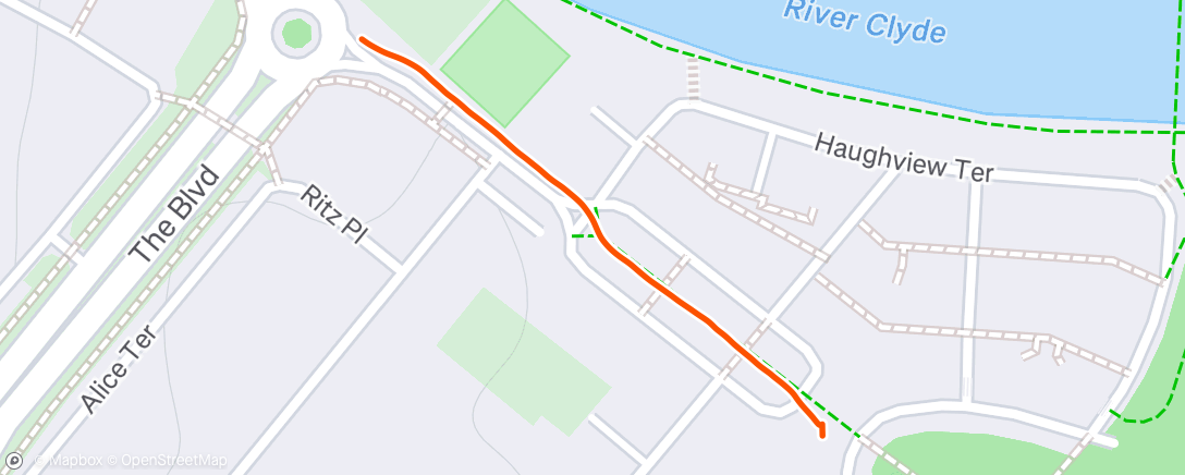 Map of the activity, Afternoon Walk