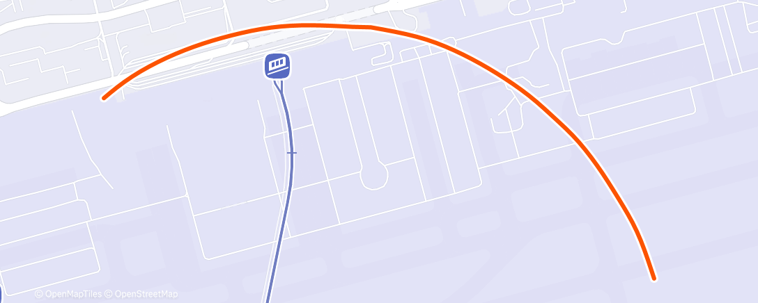 Map of the activity, Катание на роликовых лыжах (после обеда)