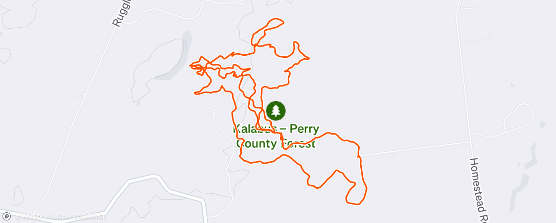 Map of the activity, Morning Mountain Bike Ride