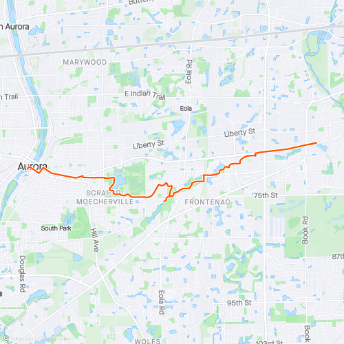 waubonsee trail | 15.9 km Road Cycling Route on Strava