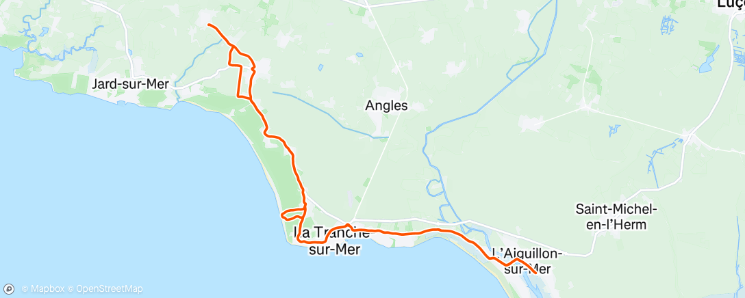 Map of the activity, Sortie vélo dans l'après-midi