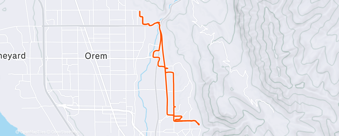 Карта физической активности (Afternoon Ride)