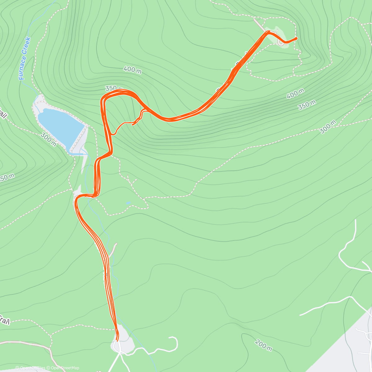 Map of the activity, 🏔️🏔️🏔️Tuesday Hill Repeats/Cookies edition - Week #51🍪🍪🍪