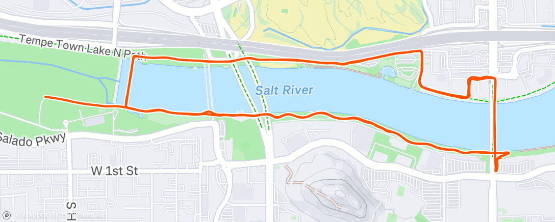 Map of the activity, Evening Ride