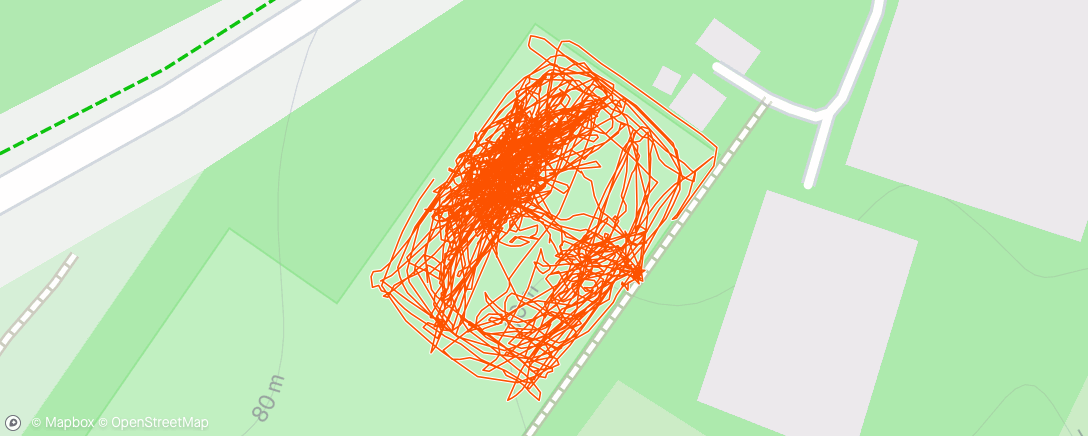 Map of the activity, Afternoon Football - 11 a side