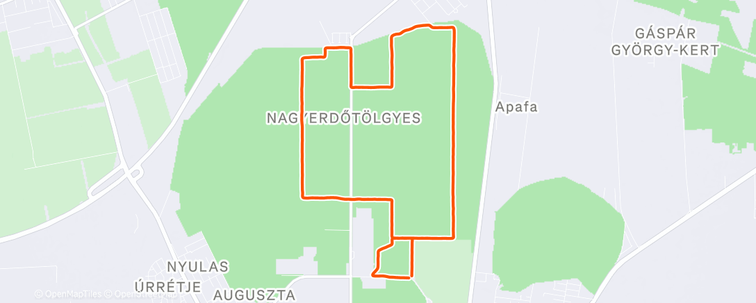 Map of the activity, Erdőkör