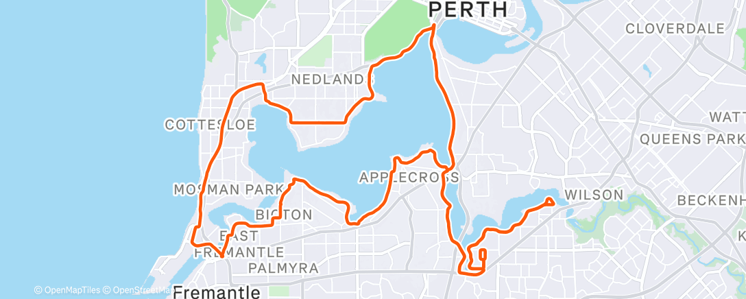 Map of the activity, Morning Ride