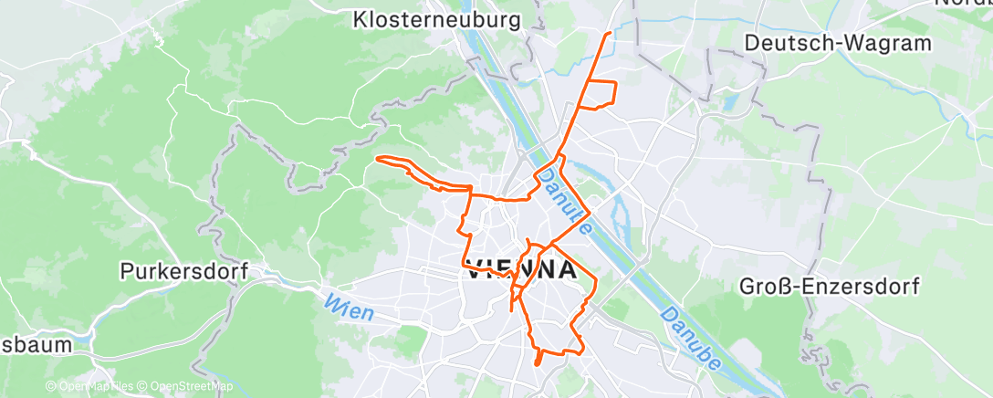 Map of the activity, Kurier