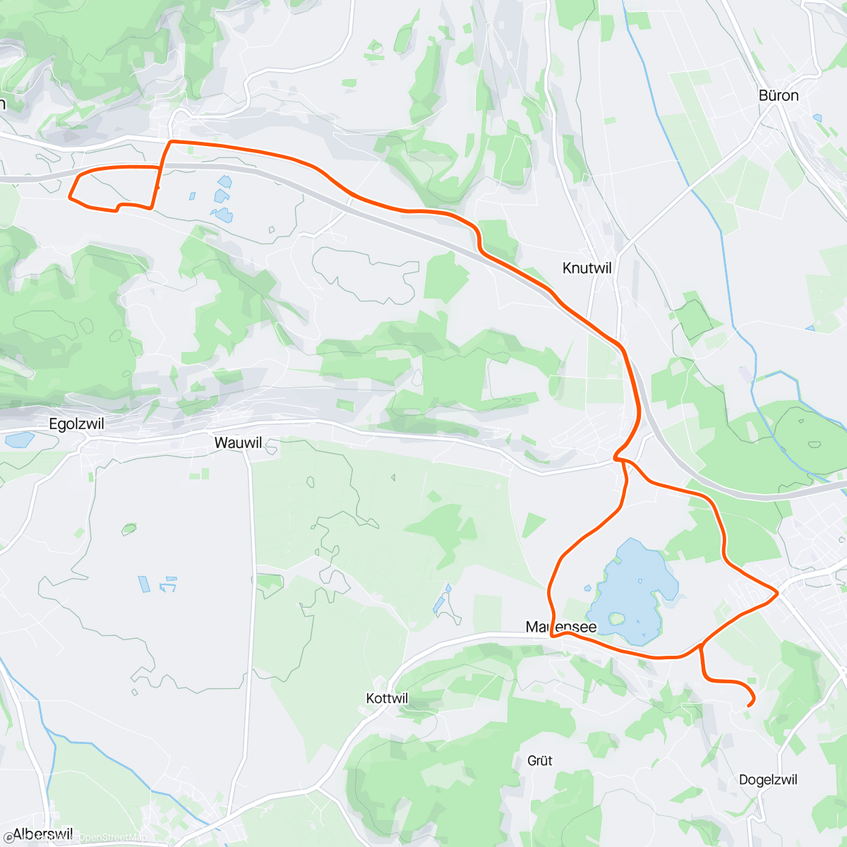 Map of the activity, Another ride
