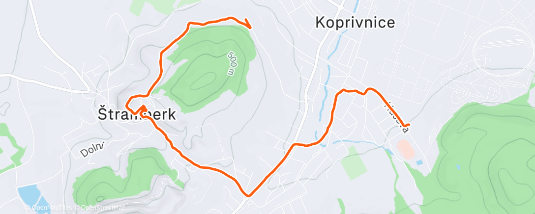 Карта физической активности (Afternoon Walk)