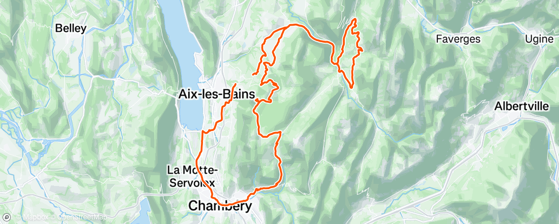 Map of the activity, Morning Ride