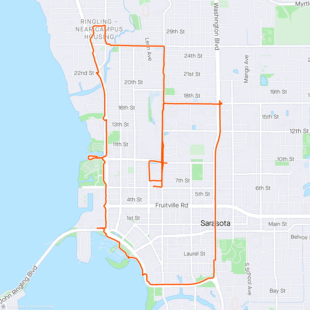 Map of the activity, 9-Mile “Anchor” Run
