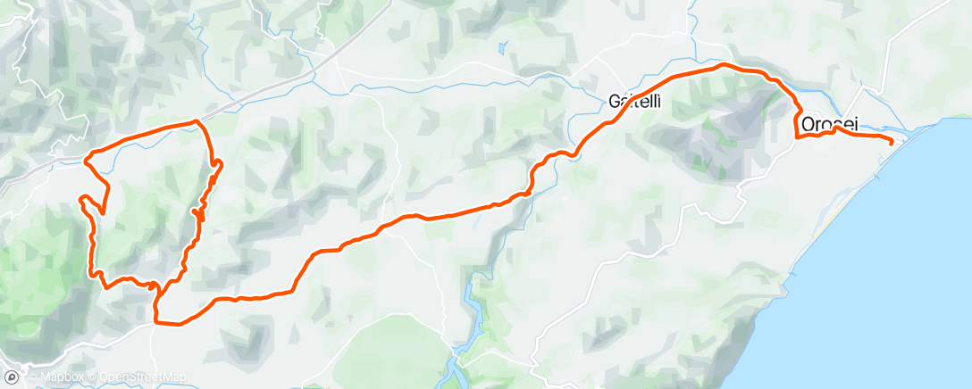 Map of the activity, Giro di Sardegna - Quarta tappa