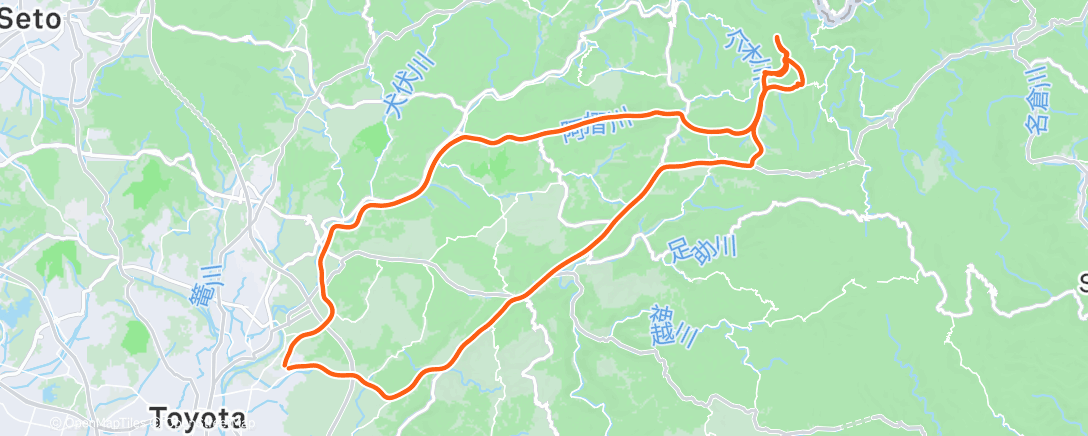 Карта физической активности (元気村まで)