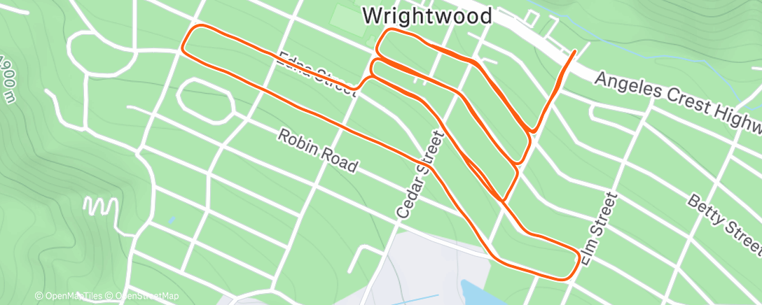Map of the activity, Morning Run