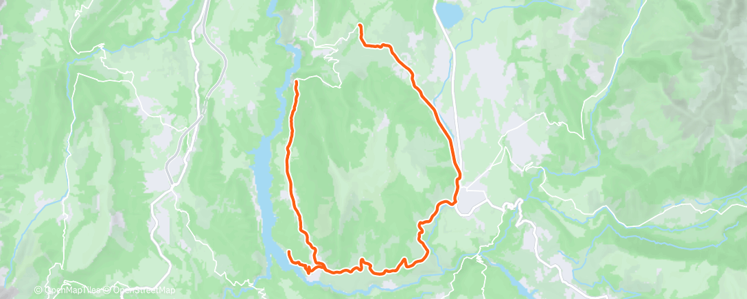 Карта физической активности (Sortie vélo le midi)