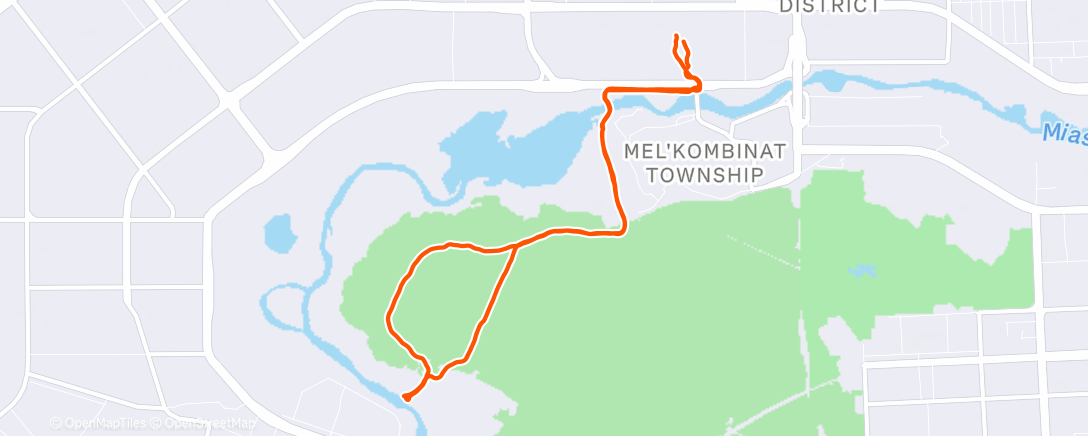 Карта физической активности (Трейлраннинг (ночь))